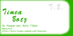 timea botz business card
